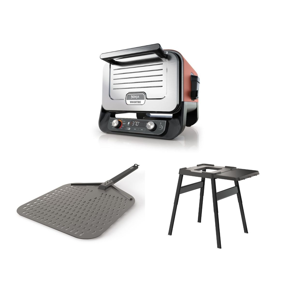 Ninja Woodfire Outdoor Oven with Stand & Pizza Peel DSN001